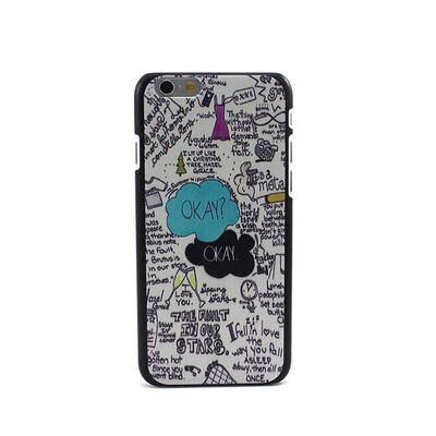 

Модные готической панк-мультфильм Pattern задняя крышка телефона случая кожи iPhone 6 4.7 "- Слова