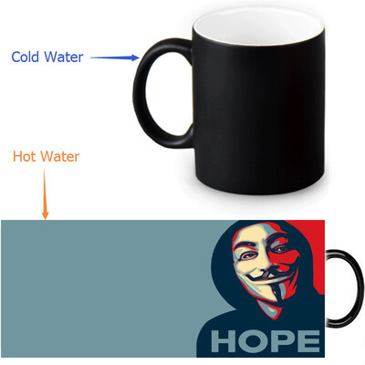 

Shepard Fairey Graffiti 350ml12oz Heat Reveal Mug Color Change Coffee Cup Sensitive Morphing Mugs Magic Mug Milk Tea Cups
