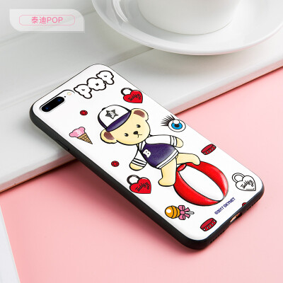 

Teddy Collection Apple 87Plus Mobile Shell iPhone87Plus Cover Cartoon Cute All-inclusive shatterproof Shell Personality Creative Teddy POP