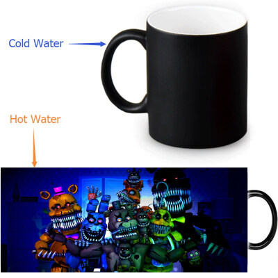 

Five Nights at Freddys Morphing Mug Color Change Tea Cup Magic Milk Coffee Mug