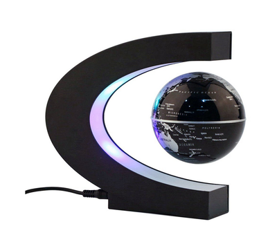 

Magnetic Levitation Globe Table Lamp Floating with Led Lights C-shaped World Map Home Office Decoration