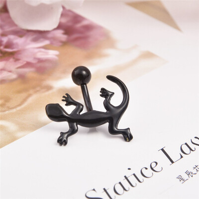 

Fashion Women Bellybutton Sexy Body Piercing Ombligo Jewelry Gecko Lizards Animal Anti Allergic Material Medical Needle Navel