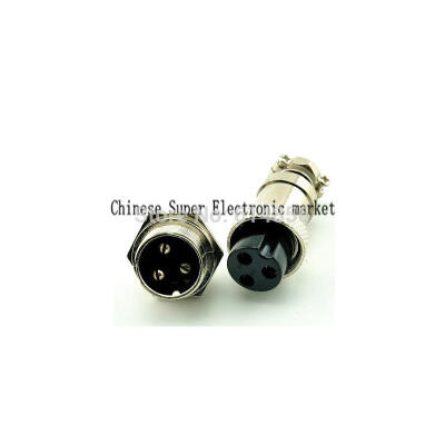 

5pair 3 Pin Male & Female Diameter 16mm Wire Panel Connector GX16 circular connector Socket Plug GX16-3PIN