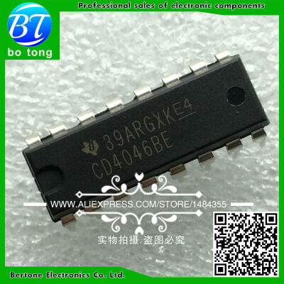 

50PCS CD4046BE CD4046B CD4046 4046 IC DIP-16 Free shipping