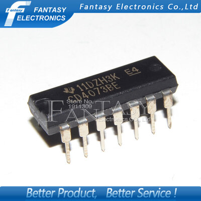 

50PCS CD4073BE DIP14 CD4073 DIP new and original IC free shipping