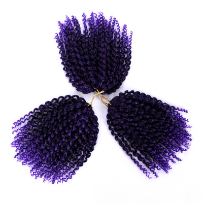 

Marleybob Kinky Curl Crochet Braids 3pcs/pack Synthetic Wigs Ombre Afro Kinky Twist Crochet Hair Braiding Low Temperature Fiber