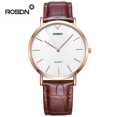 

ROSDN Luxury Brand Mens Watch mesh strap women watches Stainless Steel Analog Quartz Watches Women Waterproof Couple wrist watch