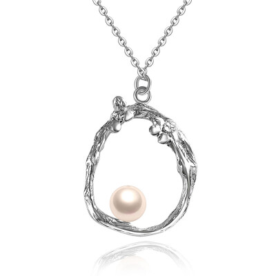 

Ювелирные изделия подарка ювелирных изделий Handmade 925 стерлингового серебра ARTDOU Pearl Pendant для женщин, 18 "