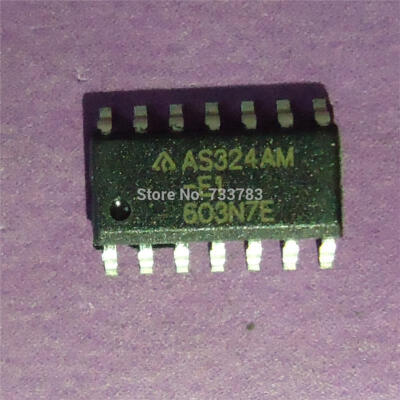 

10pcslot AS324AM-E1 AS324AM AS324 LOW POWER QUAD OPERATIONAL AMPLIFIERS