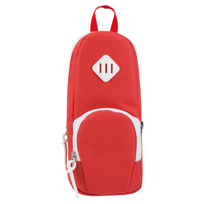 

Deli deli high-capacity pencil case Creative pencil bag pencil pocket suction iron stand-up red 66759