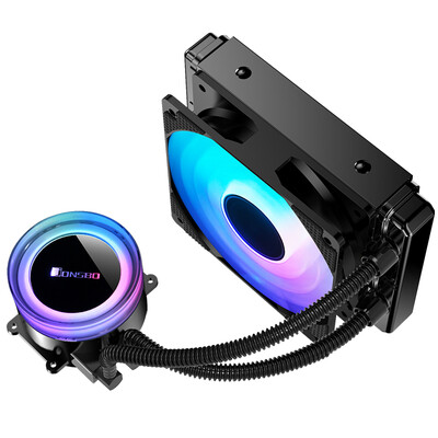 

JONSBO TW2-120 501 version Integrated CPU water cooling radiator RGB colorful streamer cold head synchronous colorful 12CM fan temperature control multi-platform