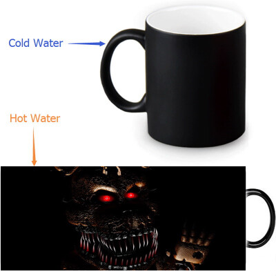 

Five Nights at Freddys Morphing Mug Color Change Tea Cup Magic Milk Coffee Mug