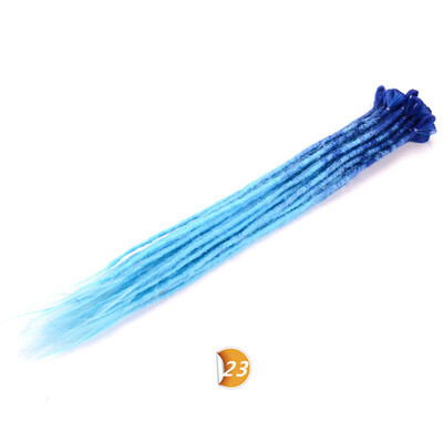 

24 inch Dreadlocks Hair Extensions Purple Ombre Crochet Hair 5 Strands Synthetic Crochet Braid Hair For Women