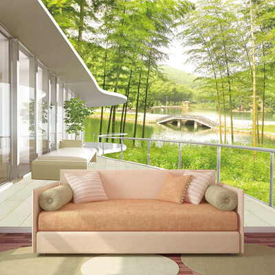 

Custom Mural Wallpaper 3D Bamboo Forest Landscape Wall Painting Home Decoration Livingroom Sofa TV Background 3D Photo Wallpaper
