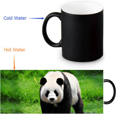 

Panda 350ml / 12oz Heat Reveal Mug Color Change Кофейная чашка Чувствительные морфинговые кружки Волшебная чашка для чайных чашек