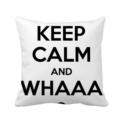 

Quote Keep Calm And WHAAA Black Square Throw Pillow Insert Cushion Cover Home Sofa Decor Gift