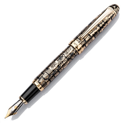 

Heroes HERO Black Renyi Wisdom Wisdom Iridium Gold Pen Ink Pen 8001