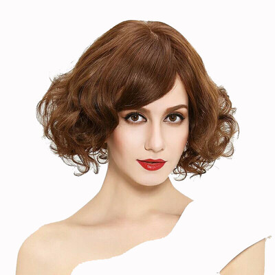 

Doneding Wig Ladies With Short Hair Bob Brown Occident Fashion Lace Front Wigs