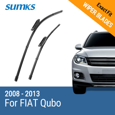 

SUMKS Wiper Blades for FIAT Qubo 26"&19" Fit Bayonet Arms 2008 2009 2010 2011 2012 2013