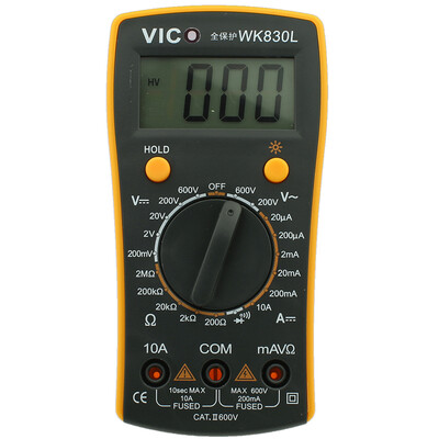 

Wick Wco WK830L digital multimeter handheld multimeter ammeter voltmeter instrumentation