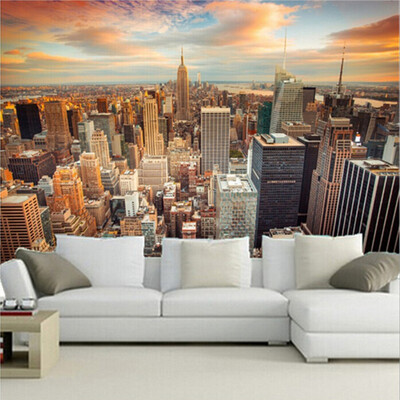 

Custom 3D Wallpaper Murals USA Skyscrapers New York City Building Wall Painting Bedroom Living Room Sofa Wall Papers Home Decor