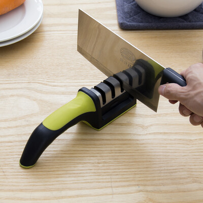 

Europe Run Zhe sharpener rubber handle three knife sharpener sharpener quick grindstone