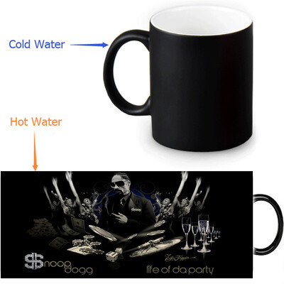 

Snoop Doggy 350ml12oz Heat Reveal Mug Color Change Coffee Cup Sensitive Morphing Mugs Magic Mug Milk Tea Cups