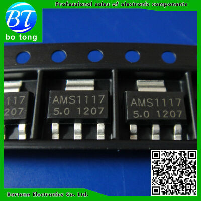 

Free Shipping 50PCS/LOT SOT-223 AMS1117-5.0V AMS1117 LM1117 1117 Voltage Regulator We only provide good quality