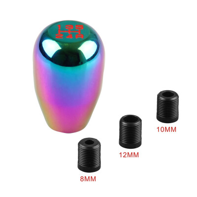 

Ryanstar Racing Neo Chrome Titanium MT 5 Speed Gear Shift Knob With 3 Adapter For Universal Car