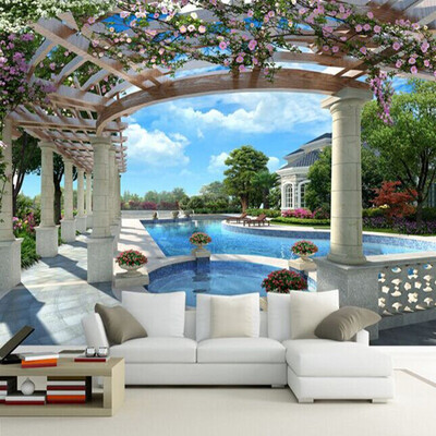 

Custom photo wallpaper European garden landscape wall painting wallpaper living room bedroom sofa wallpaper mural