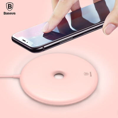 

Baseus Apple X / 8 Беспроводное зарядное устройство iPhoneX / 8Plus / Samsung note8 / S7edge / S8 Donuts Desktop Qi Беспроводное зарядное устройство