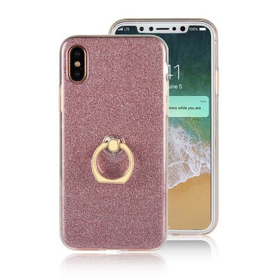 

Adtismark For iPhone X iPhoneX Case Soft TPU Cover Clear Rings Bling Glitter For iPhone X iPhoneX Case Cover