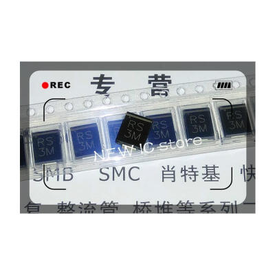 

Free shipping 200pcs Rectifier Diode 3A 1000V SMC RS3M DO-214AB