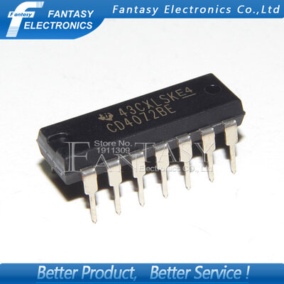 

50PCS CD4072BE DIP14 CD4072 DIP new and original IC free shipping