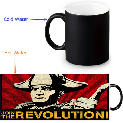 

Shepard Fairey Graffiti 350ml/12oz Heat Reveal Mug Color Change Coffee Cup Sensitive Morphing Mugs Magic Mug Milk Tea Cups