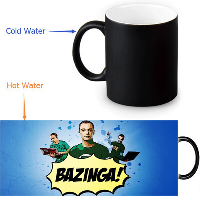 

The Big Bang Theory 350ml12oz Heat Reveal Mug Color Change Coffee Cup Sensitive Morphing Mugs Magic Mug Milk Tea Cups