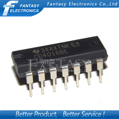 

10PCS CD4016BE DIP14 CD4016 DIP new and original IC free shipping