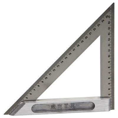 

Wick Wico WK5414 Triangle ruler 90 degree thickening square stainless steel triangle ruler 200mm woodworking steel ruler square 45 degree square