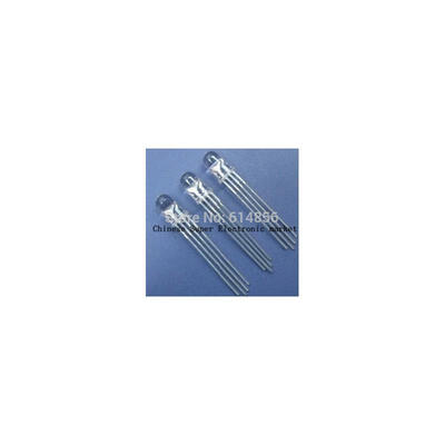 

500pcs 5mm RGB Ultra Bright led Common Cathode 31-33V red green blue three color four feet seven lights
