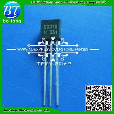 

Free shipping 200PCS S9018 S9018H TO-92 0.05A 50ma 30V NPN