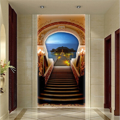 

Custom photo wallpaper 3D hallway wallpaper mural seascape background living room bedroom wallpaper mural