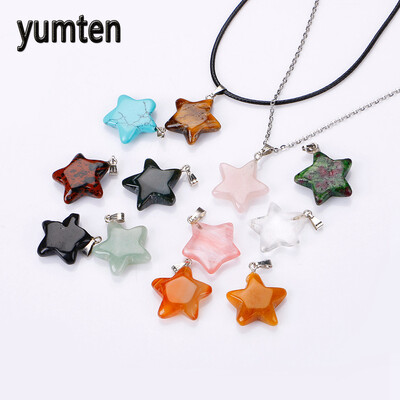 

Yumten Природные камни Привесные ожерелья Модные аксессуары Moonstone Opal Peridot Бирюзовый Pesca Minnie Llaveros Лот 12шт