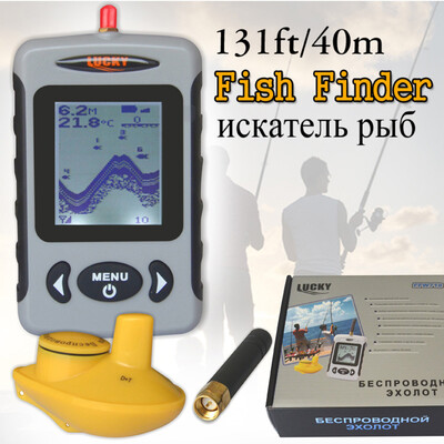 

Lucky ffw718 Глубина Sonar Рыболокаторы Беспроводной эхолот для Рыбалка Sonar сигнализации Fishfinder 100 м глубина River датчиков