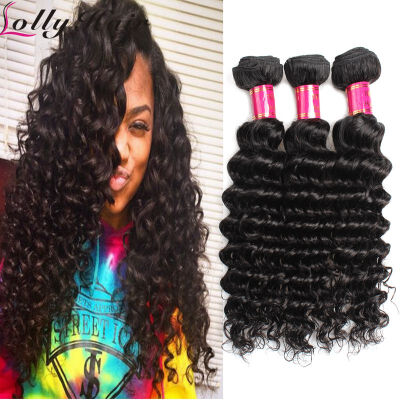 

Peruvian Deep Wave Human Hair Peruvian Virgin Hair Extension Deep Wave 3pc Hair Weave Bundles Natural Color 8-28inch