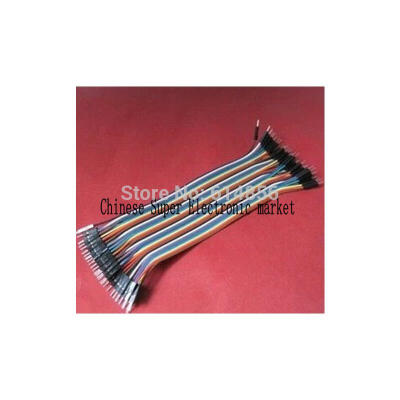 

80pcs=40pcs/lot *2 20cm 2.54mm male to male Dupont wire cable Line 1p-1p pin connector