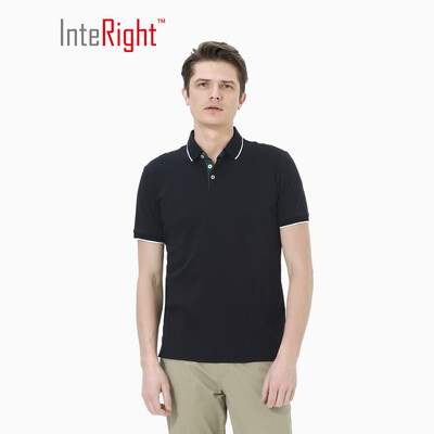 

INTERIGHT Male 50 Water Soft Cotton POLO Shirt Navy Blue M Code