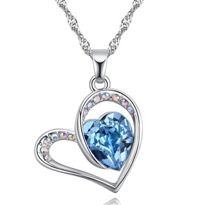 

Exquisite Accessories Crystal from Austrian Heart Necklaces & Pendants Fashion Jewelry for Women Bijoux 27123