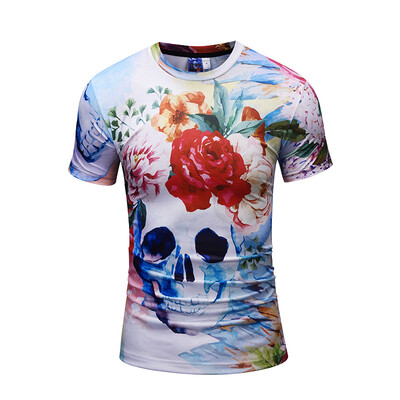 

Mens Fashion Skull 3D T-shirt Men 2018 Hip Hop 3d Printed T-shirts Men Funny Trendy Camiseta Tee Summer Tops Clothes