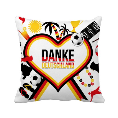 

Germany Football Flag Culture Pattern Square Throw Pillow Insert Cushion Cover Home Sofa Decor Gift