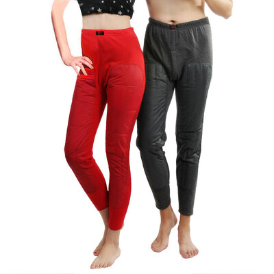 

Antarctic Nanjiren thermal underwear for men&women gold warm velvet warm pants plus velvet thickening plus patch pants 52019 China Red XL